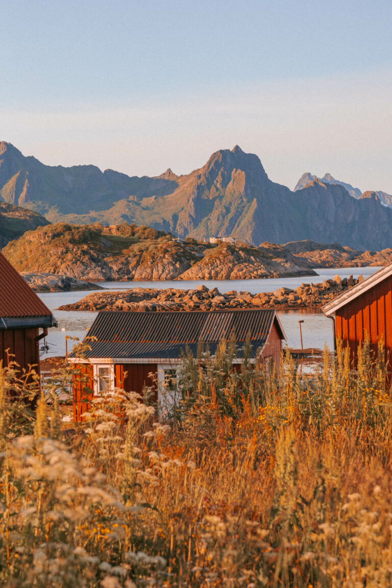 lofoten in summer weather