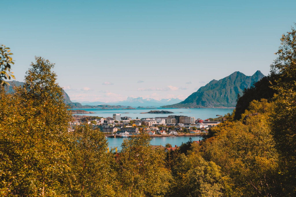 View of Svolvær from Lineken Peak