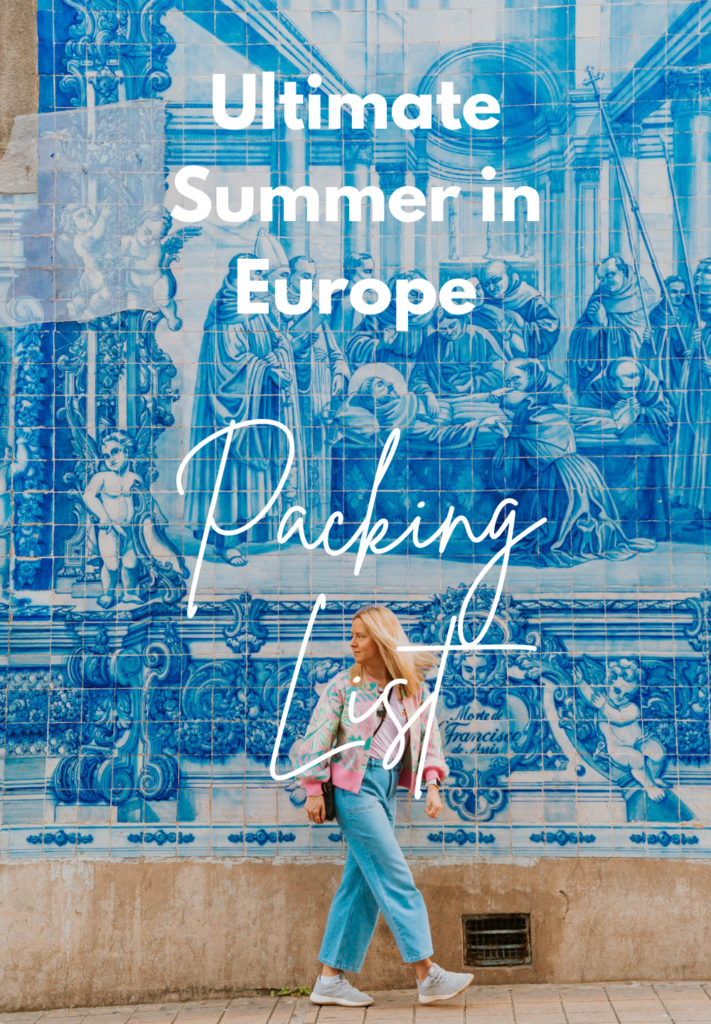 packing list for summer in europe