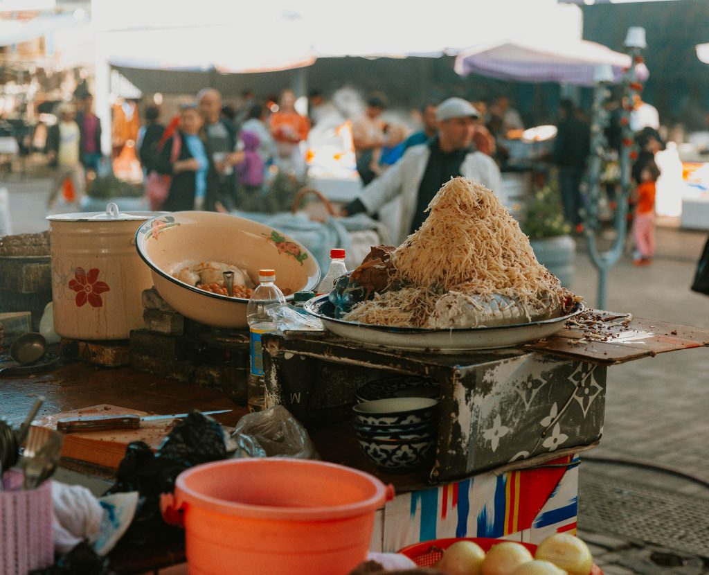 street food Chorsu Bazaar tashkent