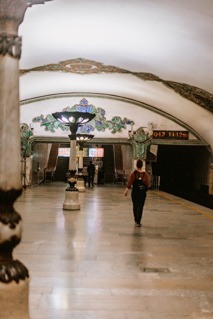 Khamid Olimjan metro station tashkent