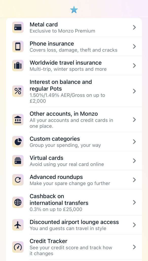 review of Monzo Premium